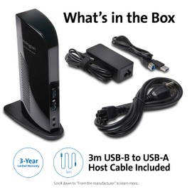Kensington SD4100v Universal Dual 4K USB 3.0 Docking Station (K38255NA)