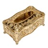 XIAOJUN Gold Acrylic Tissue Box Hotel Restaurant Napkin Holder Household