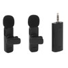 Wireless Lavalier Microphone Portable Noise Cancelling Professional Lapel Mic for