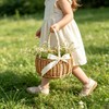 Flower Girl Baskets Wicker Basket Rustic Wicker Picnic Basket with