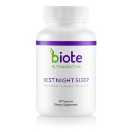 Biote Nutraceuticals - Best Night Sleep - Restfulness + Awake Refreshed (60 Capsules)