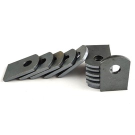 Jikacok Weld on Steel Tabs - 1"x1 1/2" Mild Steel Welding Tabs with 3/8" Hole