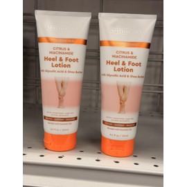 Citrus & Niacinamide Heel & Foot Lotion with Glycolic Acid and Shea Butter, 8.5 fl oz, 2 Pack