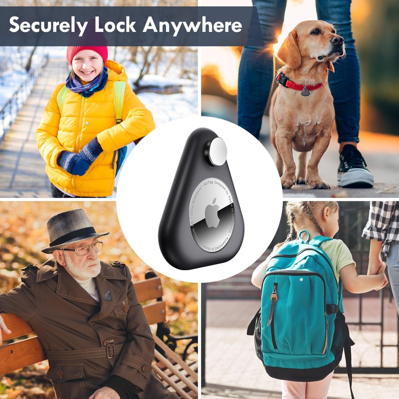 Airtag Holder for Kids Hidden 4 Pack Upgraded GPS Tracker