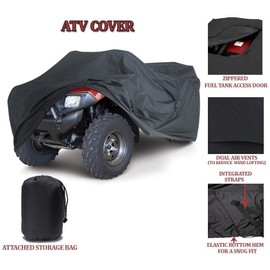 SBU ATV cover compatible for Honda FourTrax 300 TRX300FW Quad 4 Wheeler All Terrain Vehicles 1999-2000. Strong All Weather Protection.