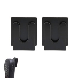 ZBJBinCH 2 Pcs CB Mic Holder Car Microphone Holder Black Metal Mobile Radio Microphone Hanger, Gear Keeper CB Mic Holder with Tape Backing, Suitable for cars home and offices