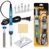 Soldering Iron Kit Electronics, [Upgraded] 60W Adjustable Temperature Welding Tool