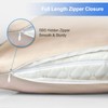 Side Sleeper Pillow Cases, Curved Pillow Satin Pillowcase with Full