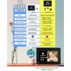 MASSII 8 Inch Large Dementia Clock 19 Alarms with Auto