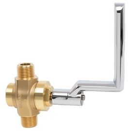 Leyso WR-GV Copper Gas Valve with Handle for Commercial Chinese Wok Range, CSA Approved, 1/2" NPT x 1/2" NPT, Marking: 1/2 PSI E CV-168