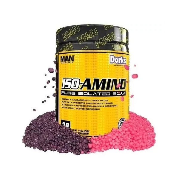 Man Sports Iso-amino Pure Isolated Bcaa - 30 Servicios -