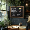 SHANTRA 36"x24" Magnetic Chalkboard - Wooden-Framed Large Blackboard For Homes