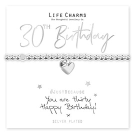 Life Charms Happy 30th Birthday Bracelet
