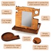Wood Phone Docking Station for Men - Wooden Man Watch
