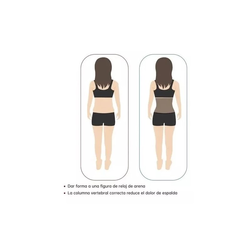 CNZHENGRUI-MXF Faja Reductora De Látex De 4 Hileras Con Broches