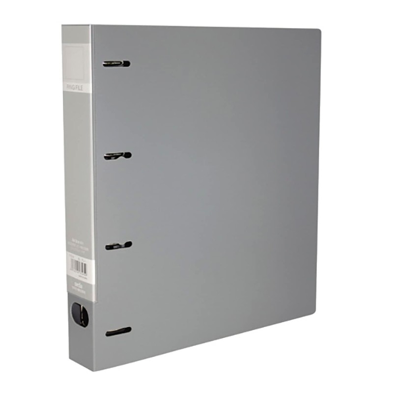 セキセイ ロックリングファイル A4-S グレー F-534