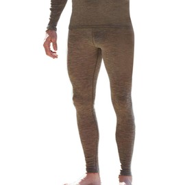 Men´s Leggings, Organic Virgin Wool and Silk, Chestnut, Size: Medium