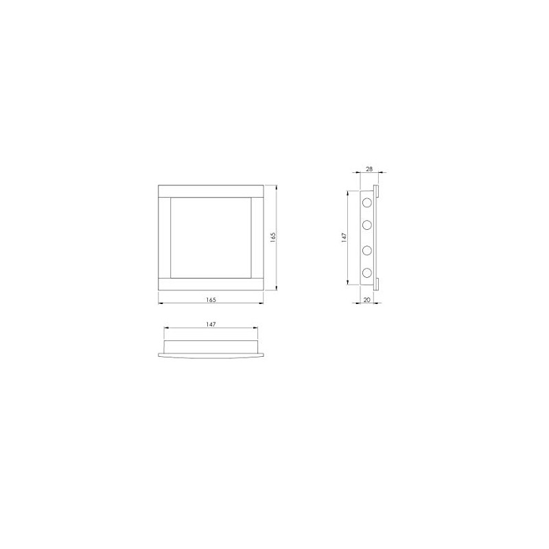 150 x 150 mm ABS Plastic Inspection Door – Anthracite