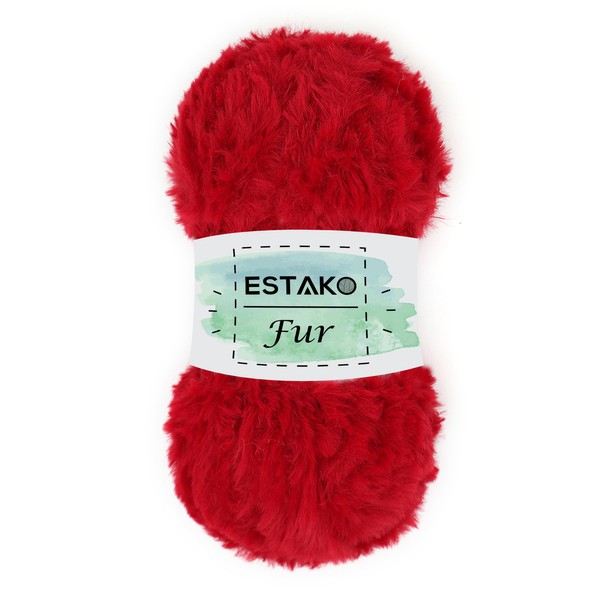 Estako Fur 100% Polyester Soft Super Chunky Fluffy Faux Fur