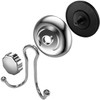 MaxHold Suction Screw 2 Pack Double Robe Hooks - Attach