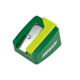 JOLLY Sharpy Sharpener for Supersoft 3 in 1 Colouring Pencils, Children's Sharpener in Green, Child Safe, Non-Slip Handle, Ideal for School, Nursery & Home