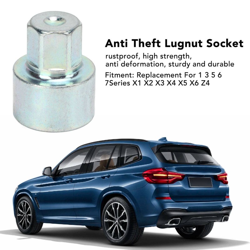 Anti Theft Lugnut Socket, Hub, Wheel Lock Key Anti Theft