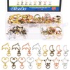 Glarks 32Pcs Metal Star Heart Moon Dolphin Shape Clasp, 4
