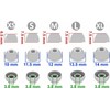 ALXCD Eartips Compatible with Powerbeats Pro 2 Earbuds, XS/S/M/L/XL 5
