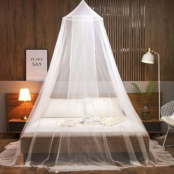 Mosquito net bed, mosquito net, canopy canopy, baby canopy, easy to install, suitable for baby bed, single bed, double bed, white