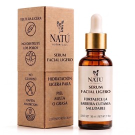 Serum Facial Humectante Ligero NATÚ BOTANICALS para Piel Grasa y Mixta - Aceites Botánicos Naturales - 30 ml