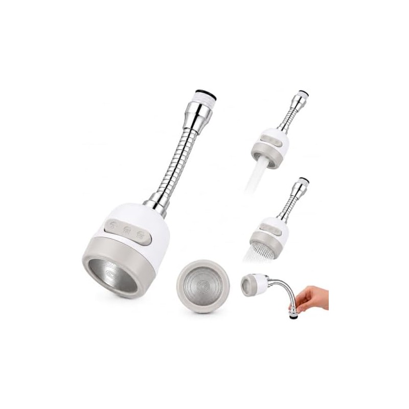 PARENCE Extensión flexible de grifo de 360 ° – Aireador