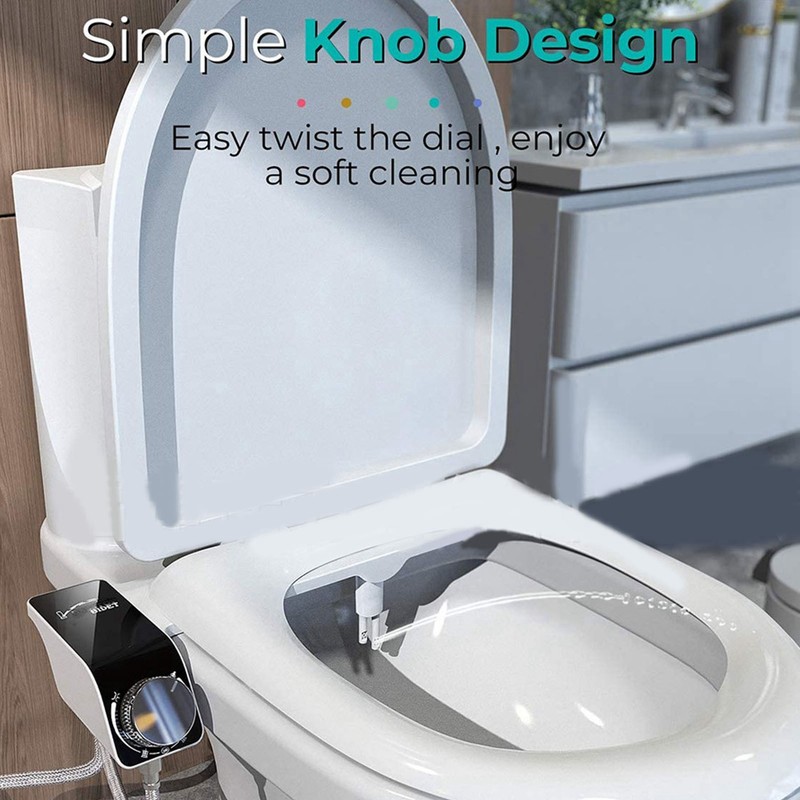Single Nozzle Toilet Bidet Adjustable Water Pressure Plastic Toilet Self