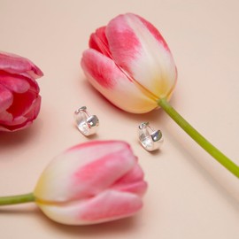 Tuscany Silver Women's Sterling Silver Hinged Hoop Earrings