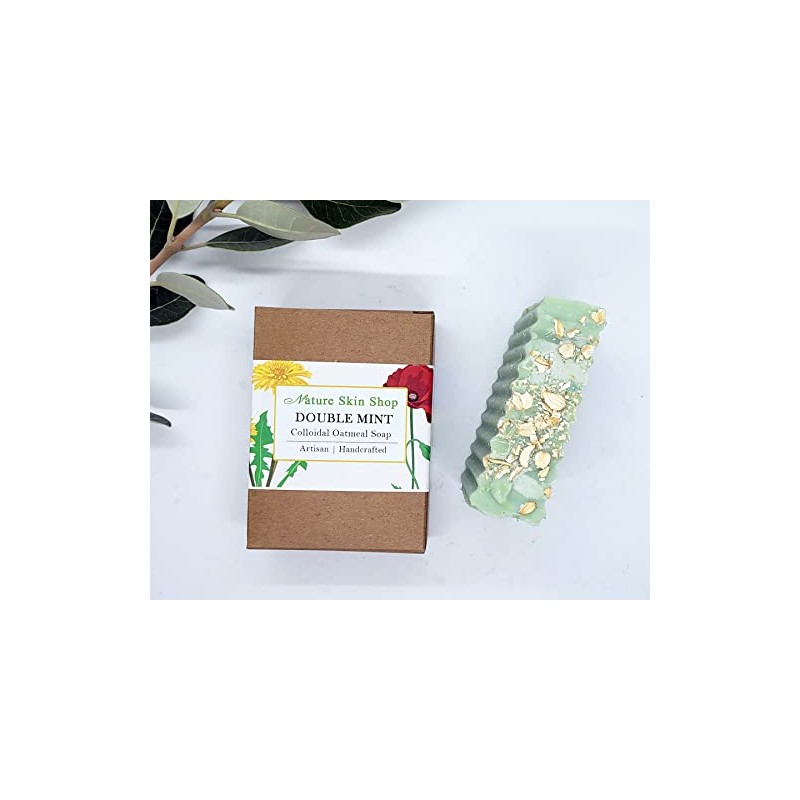 Double Mint Oatmeal Natural Soap