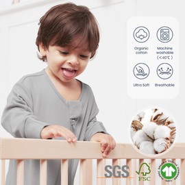 Unisex Sleeping Bag for Babies and Toddlers 1.0 Tog Sleep Sack 0-6Months, Baby Sleep Sack, Newborn Sleep Sack, Wearable Blanket Baby,One Piece Long Sleeves,Gifts for Baby