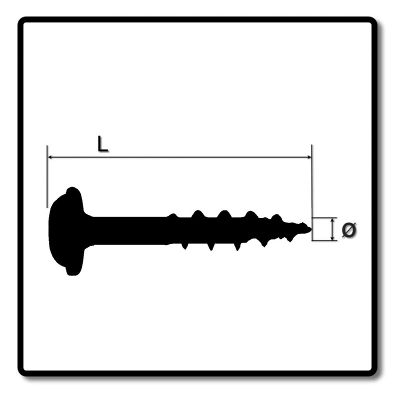 KREG Pocket-Hole Rounded Head Screws 51 mm Pack of 50