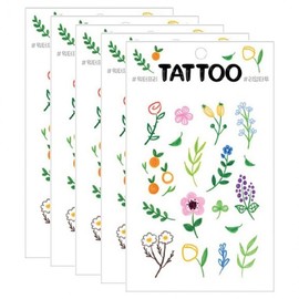 Real vivid tattoo acrylic flower 5P children