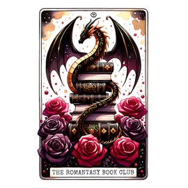 Romantasy Book Club Sticker Set (3) – Holographic Fantasy Romance Stickers – 3-Inch Waterproof Vinyl Stickers for Readers, Book Lovers, Kindle, Laptop, Water Bottle, Journal – Gift for Fantasy Fans