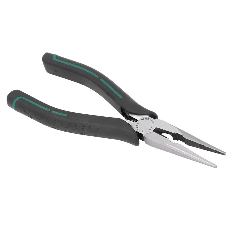 Needle Nose Pliers 8in CRV Long Mini with Non Slip