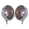 OUMURS Chrome 4.5" Spot Passing Fog Lights Lamps Housing Bucket
