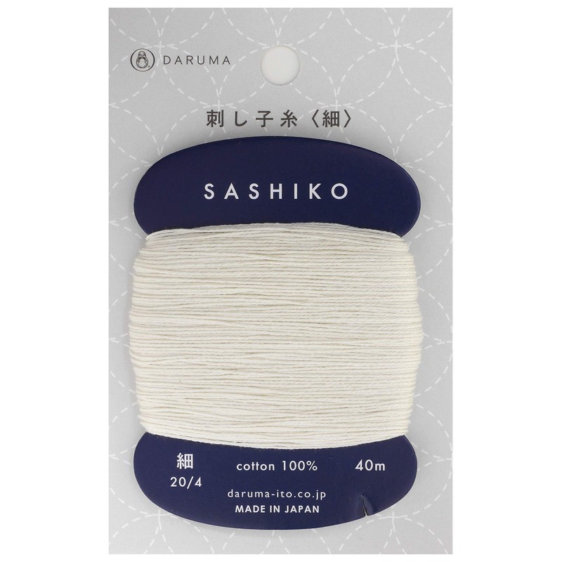 Daruma Sashiko #202 - Filo sottile, 40 m
