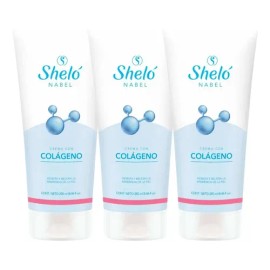 3 Pack Crema Colágeno Sheló Nabel Piel Luminosa Elasticidad                                                                                           
