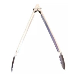 Genéricos varios Pinzas Para Pan O Multiusos De Acero Inoxidable 30cm, 2 Pzs