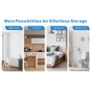 DOIAESKV 2 Pack Corner Shower Caddy with Hooks,No Drilling Aluminium