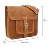 Gusti Jens V Leather Handlebar Bag with Plate Pannier Rack