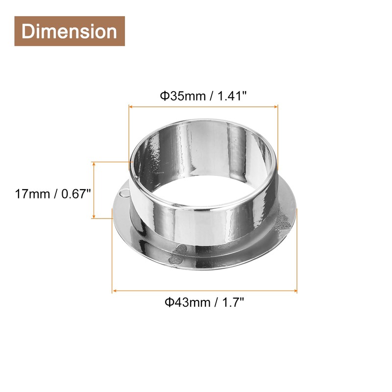 QUARKZMAN 4-Piece Cable Hole Cover, 35mm (1-3/8") ABS Office Desk