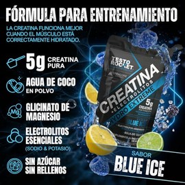 Creatina Monohidratada Micronizada + Electrolitos, Magnesio, Potasio, Vitaminas y Agua de Coco | Creatine HYDRO EXTREME CREACORE 5 g por Porción | Sab