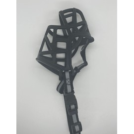 AK-9 Dog Muzzle, Basket Muzzle for Small Medium Large XL Dogs, Controls Biting, Barking and Chewing, Allows Drinking and Panting, Secure and Adjustable Fit with Reflective Straps Made with Durble Yet Soft and Non Toxic TPE Rubber (size 2)