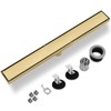 Kuaisailsk Linear Shower Drain ，with Tile Insert Panels ，12 Inch