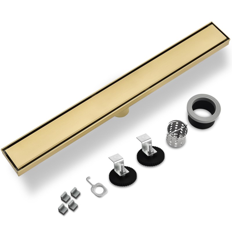 Kuaisailsk Linear Shower Drain ，with Tile Insert Panels ，12 Inch